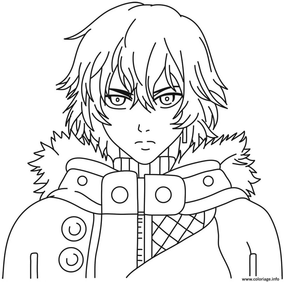 Dessin Ayato Kirishima Coloriage Gratuit à Imprimer